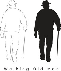 Old Man Silhouette.eps