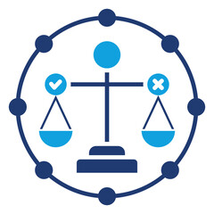 Ethics Flat Blue Icon