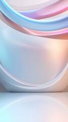 Soft pastel abstract background with flowing curves and vibrant gradient abstract background gradient pastel soft flowing vibrant texture pattern shape wave curve blue pink white smooth futuristic