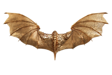 Majestic dragon wings display fantasy realm 3d art