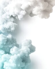 Abstract Gradient Smoke or Cloud Swirl smoke cloud gradient mist vapor color blend diffuse blue green teal white background texture pattern design fluid smooth soft ethereal tranquil movement dissolve