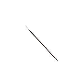 Close-up of a Long, Thin, Pointed Metal Rod on Transparent Background