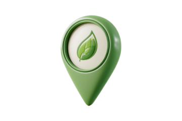 Eco-friendly marker nature scene digital graphic