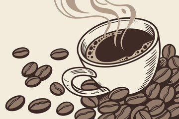 Obraz premium cup of coffee