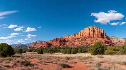 colorful red rocks of a gorge in arizona 48932650 1