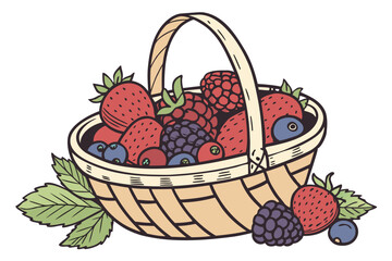basket with berries