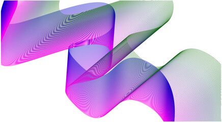 Blend Wavy Curved Purple Colorful Gradient Design Abstract Background Vector Illustration