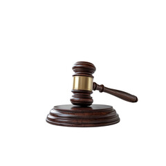 Gavel on Sound Block Symbol of Justice and Law