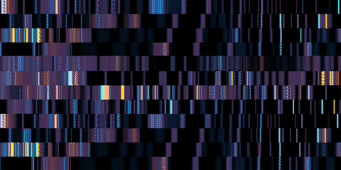 Abstract dark background with vertical stripes bright elements.  For Posters, banner dotted design.  Vector Illustration.