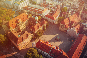 Stiftskirche church in Stuttgart, Germany, travel destination