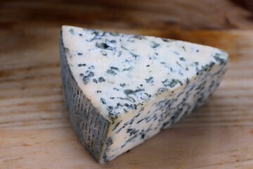 Dorblu Cheese on Wooden Board as the Perfect Component for Gourmet Compositions and Stylish Cheese-Focused Content