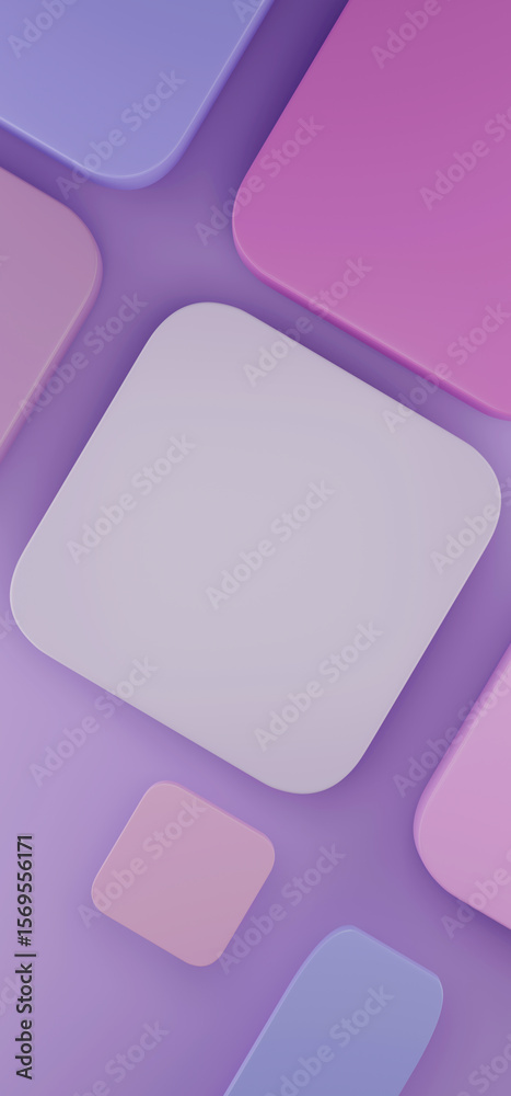 Fototapete Data cube, abstract cubic structure. Symbol of technology, research and digital architecture