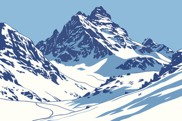 winter mountain landscape