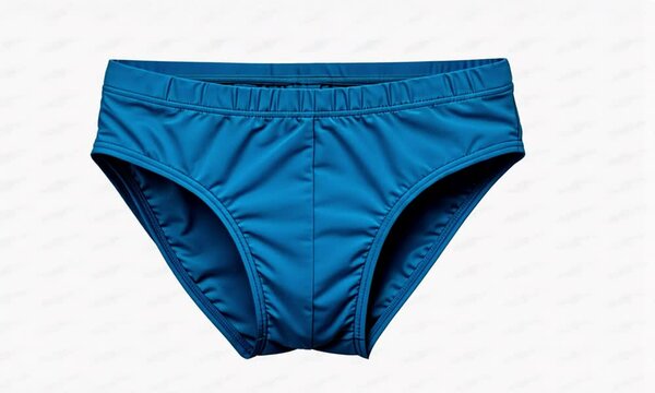 Deep teal-blue swimwear briefs