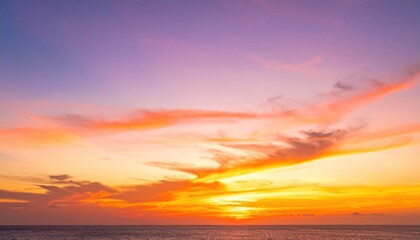 Obraz premium Vibrant Ocean Sunset