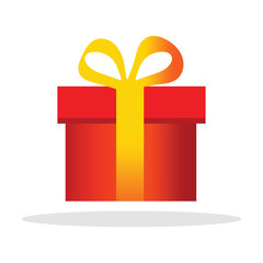 Gift Box Icon Vector, Silhouette Set with Open and Confetti Variations