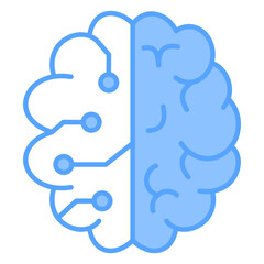 Brain Blue Icon