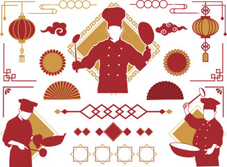 あしらいエレメント中華01