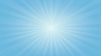 Luminous blue rays radiating from central glowing point, forming dynamic sunburst pattern across full frame, generating vibrant energetic visual background