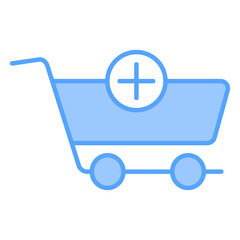 Add To Cart Blue Icon