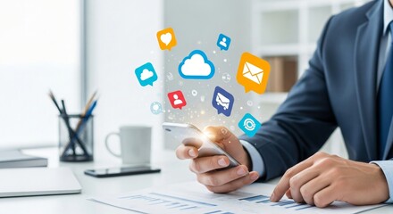 Cloud Connectivity and Social Media Access via Smartphone