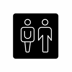 Fototapeta premium Set of restroom toilet icon collection. Male and female restroom. Vector Illustration