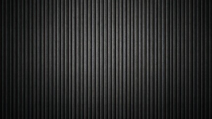 Obraz premium Dark corrugated metal sheet texture, vertical lines, light center, vignette edges