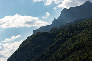 Switzerland, Swiss Alps, Canton St. Gallen, Churfirsten group, Leistchamm mountain range, summer...