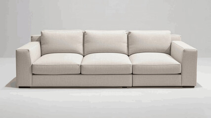 Aqueous Home Living room sofa cream isolated watercolor vector illustration svg