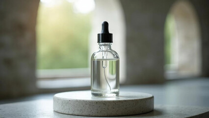 Cosmetic bottle with dropper