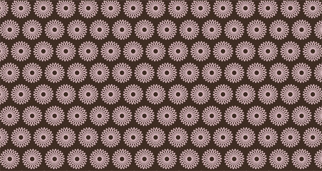 seamless pattern with white circles on brown color page