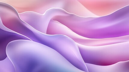 Dreamy Lavender Waves: A Serene Abstract Background of Flowing Forms