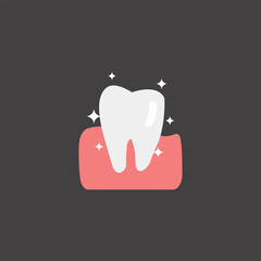 vector illustration of healthy teeth design.