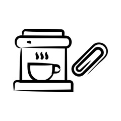 Coffee Machine & Paperclip