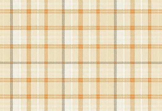 Subtle beige and white plaid fabric texture; seamless checkered pattern, plaid, fall - Powered by Adobe