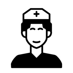 Nurse man icon