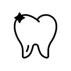 Clean tooth icon