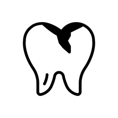 Dirt tooth icon