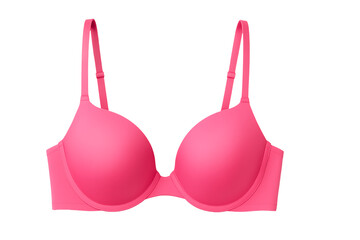 Pink bra isolated on transparent background