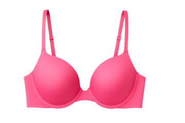 Pink bra isolated on transparent background