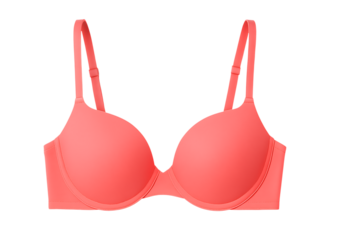 Light pink bra isolated on transparent background