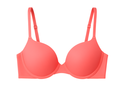 Light pink bra isolated on transparent background
