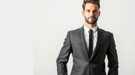 Man in suit adjusting tie professional attire business fashion formal wear style guide how to dress well