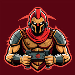design logo icon vector illustration mascot gladiator