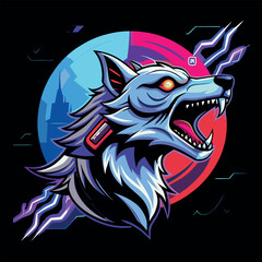 design logo icon vector illustration mascot wolf