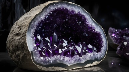 Amethyst Geode Portal: Whispers of Mystical Riches