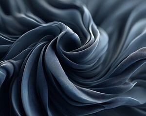 Deep indigo monochrome style abstract with flowing texture and calm mood