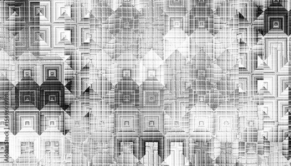 Aufkleber Modern abstract transparent background texture with layers of black and gray transparent material in triangle diamond and squares shapes in