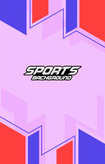 Fototapeta premium Geometric colorful sport jersey background