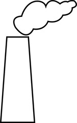 Industrial factory buildings icon isolated on transparent background. Black silhouettes of plants and factories. of industry manufactory building warehouse nuclear energy plant vector .